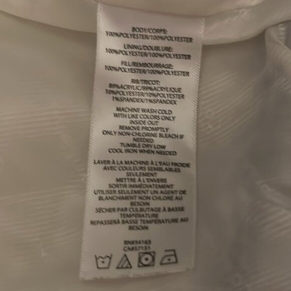 Calvin Klein Performance white and black quilted sleeveless puffer vest size S - Picture 7 of 7